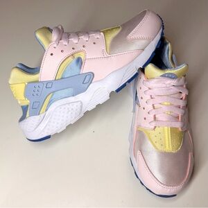 Nike Youth Huarache Run Low Pearl Pink Cobalt Bliss - 654275-609 Size- 7 Y